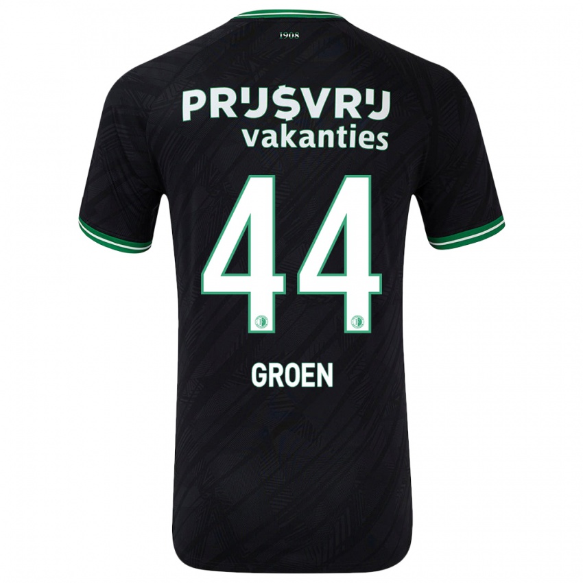 Kinderen Nesto Groen #44 Zwart Groen Uitshirt Uittenue 2024/25 T-Shirt België