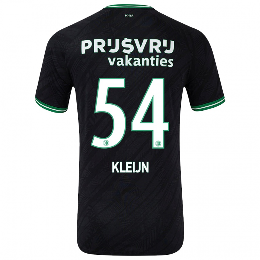 Kinderen Mike Kleijn #54 Zwart Groen Uitshirt Uittenue 2024/25 T-Shirt België