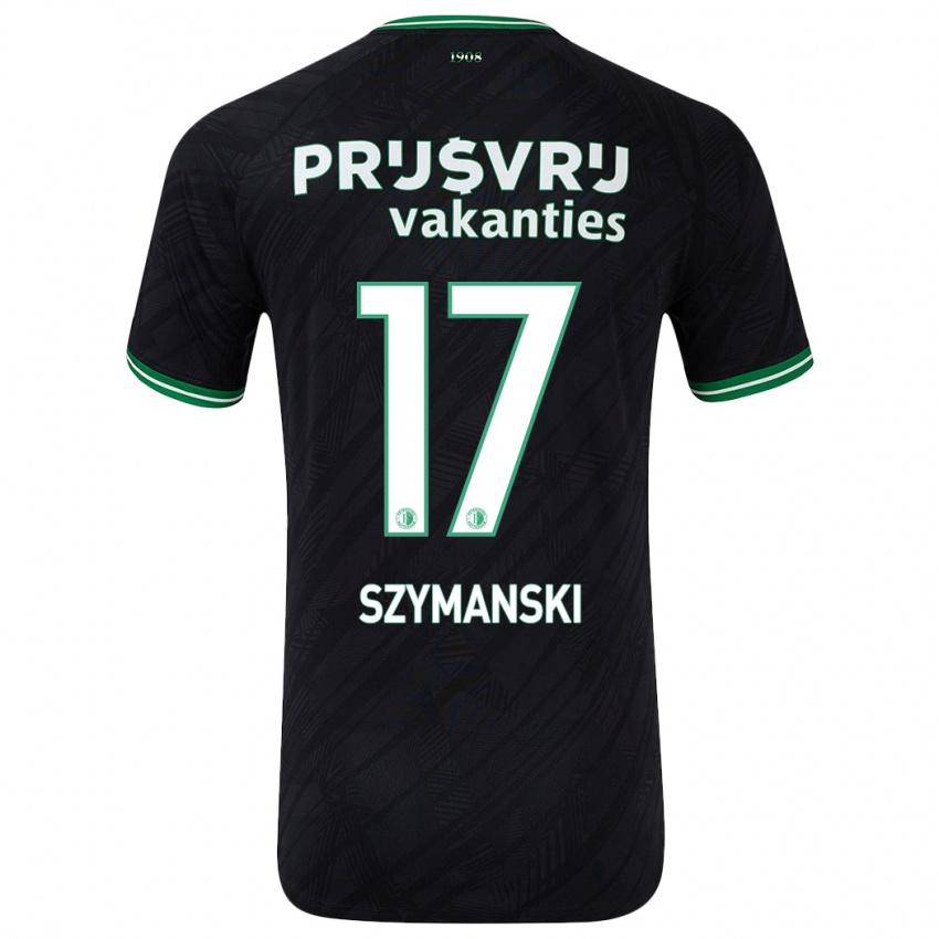 Kinderen Sebastian Szymanski #17 Zwart Groen Uitshirt Uittenue 2024/25 T-Shirt België