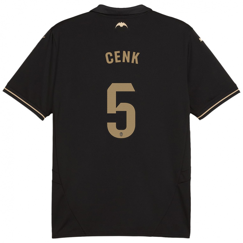 Enfant Maillot Cenk Ozkacar #5 Noir Tenues Extérieur 2024/25 T-Shirt Belgique