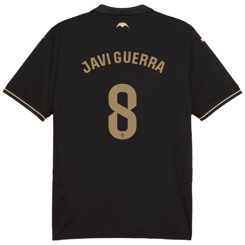 Enfant Maillot Javi Guerra #8 Noir Tenues Extérieur 2024/25 T-Shirt Belgique