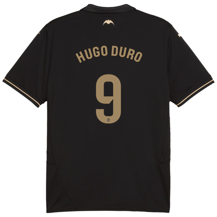 Kinderen Hugo Duro #9 Zwart Uitshirt Uittenue 2024/25 T-Shirt België