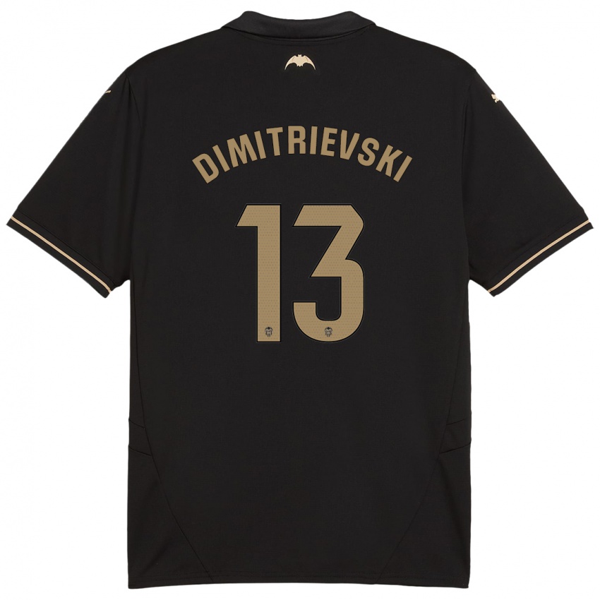 Kinderen Stole Dimitrievski #13 Zwart Uitshirt Uittenue 2024/25 T-Shirt België