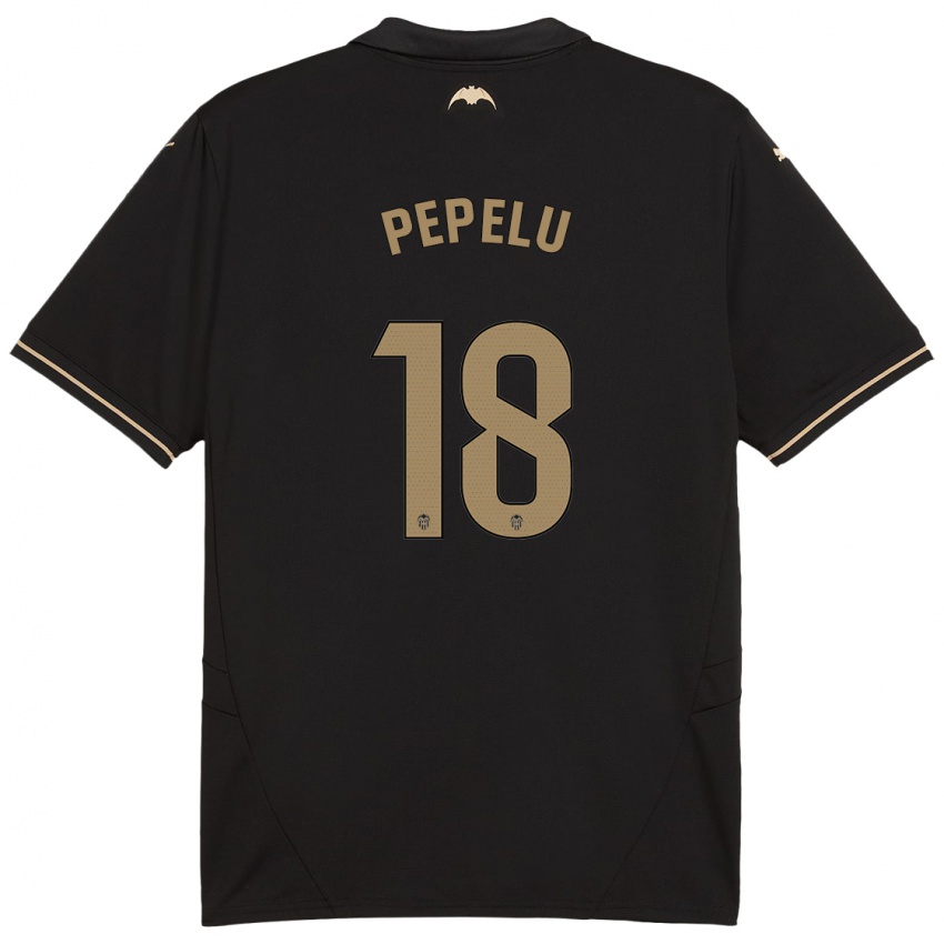 Enfant Maillot Pepelu #18 Noir Tenues Extérieur 2024/25 T-Shirt Belgique