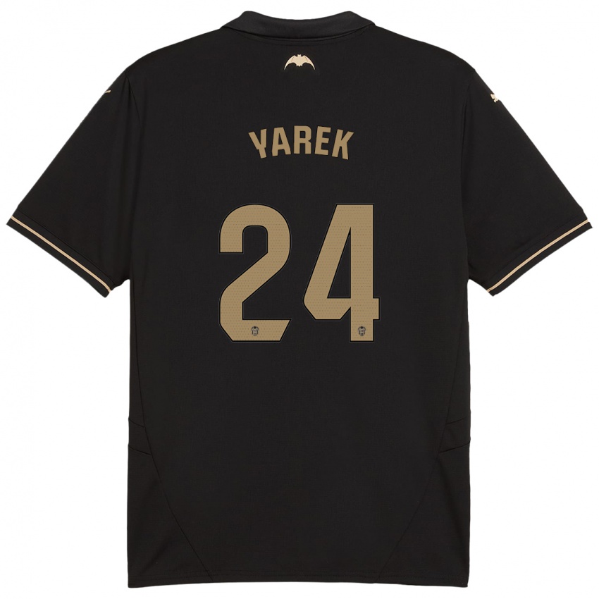 Enfant Maillot Yarek Gasiorowski #24 Noir Tenues Extérieur 2024/25 T-Shirt Belgique