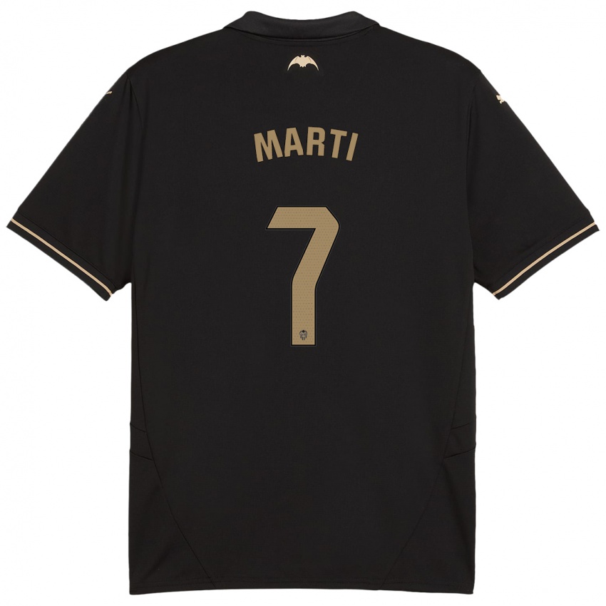 Enfant Maillot Marina Martí #7 Noir Tenues Extérieur 2024/25 T-Shirt Belgique