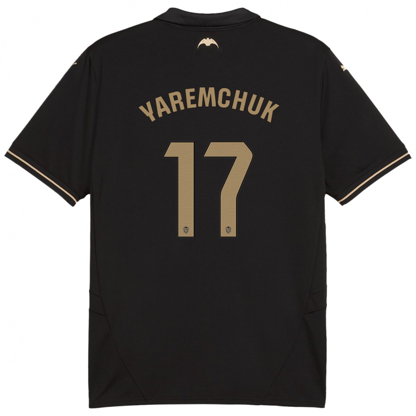 Enfant Maillot Roman Yaremchuk #17 Noir Tenues Extérieur 2024/25 T-Shirt Belgique