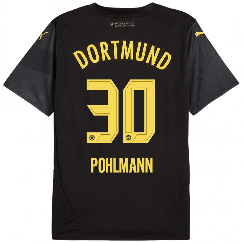 Kinderen Ole Pohlmann #30 Zwart Geel Uitshirt Uittenue 2024/25 T-Shirt België