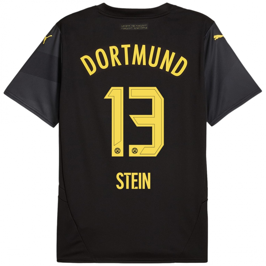 Enfant Maillot Daniel Stein #13 Noir Jaune Tenues Extérieur 2024/25 T-Shirt Belgique