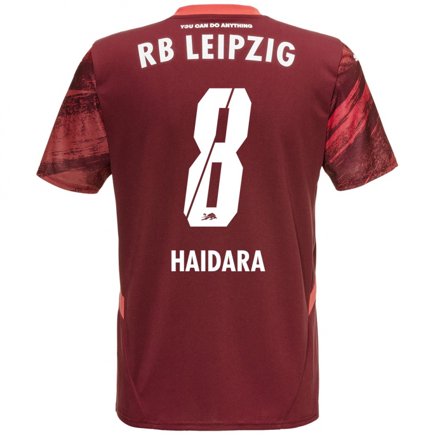 Enfant Maillot Amadou Haidara #8 Bordeaux Tenues Extérieur 2024/25 T-Shirt Belgique