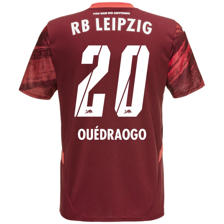 Enfant Maillot Assan Ouédraogo #20 Bordeaux Tenues Extérieur 2024/25 T-Shirt Belgique