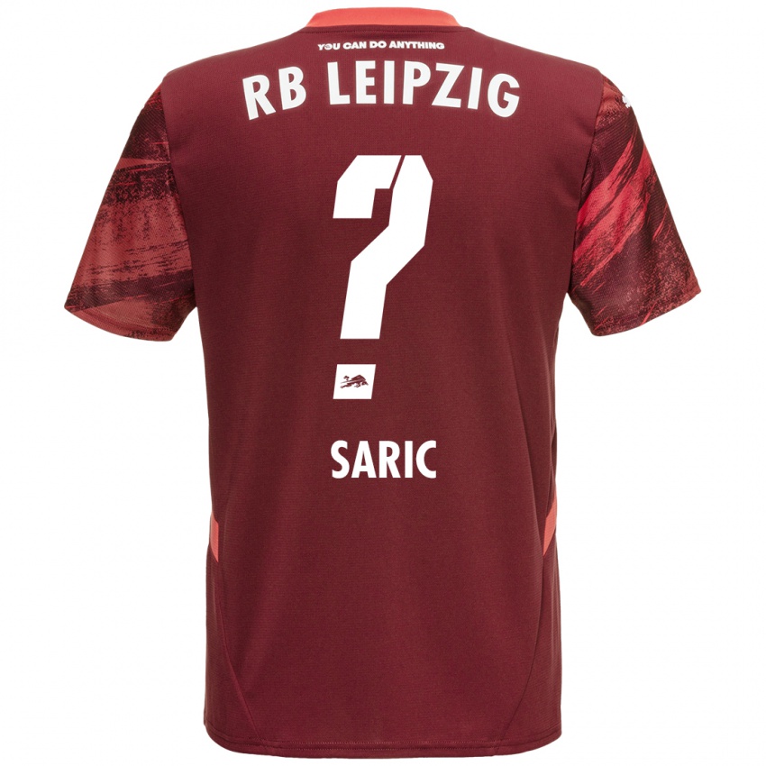 Enfant Maillot Lucio Saric #0 Bordeaux Tenues Extérieur 2024/25 T-Shirt Belgique