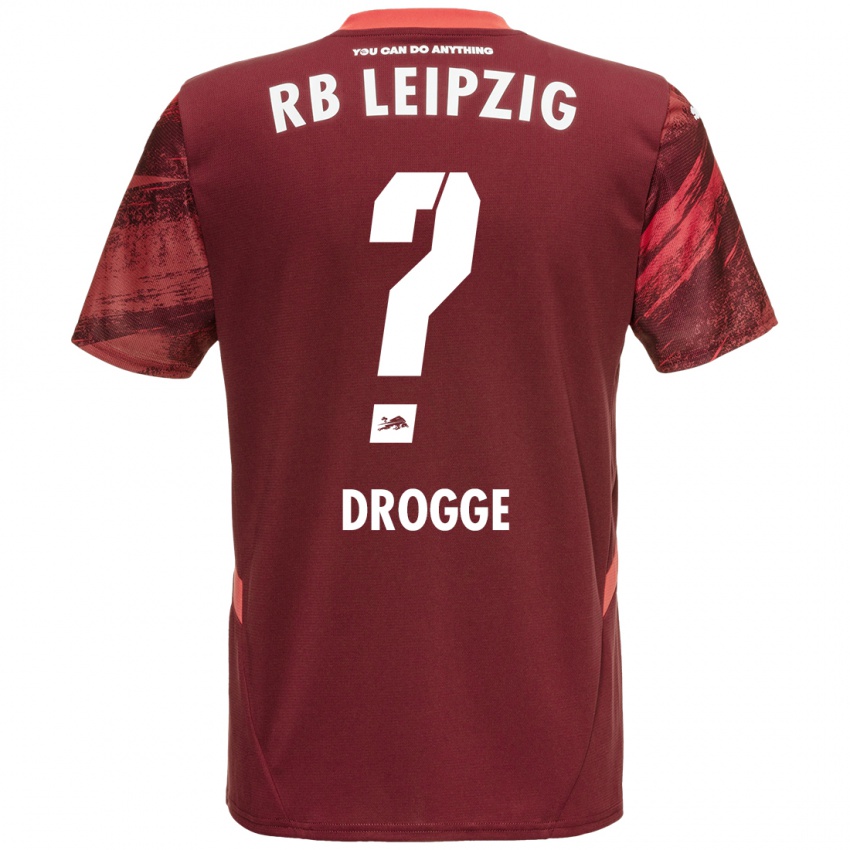 Enfant Maillot Lennert Drogge #0 Bordeaux Tenues Extérieur 2024/25 T-Shirt Belgique