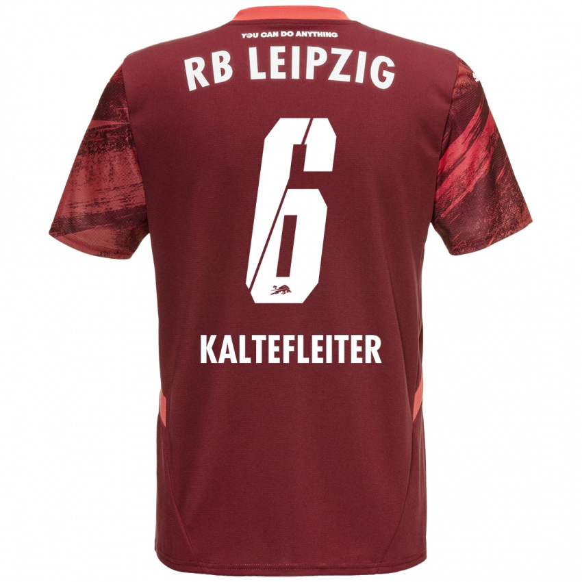 Enfant Maillot Benno Kaltefleiter #6 Bordeaux Tenues Extérieur 2024/25 T-Shirt Belgique