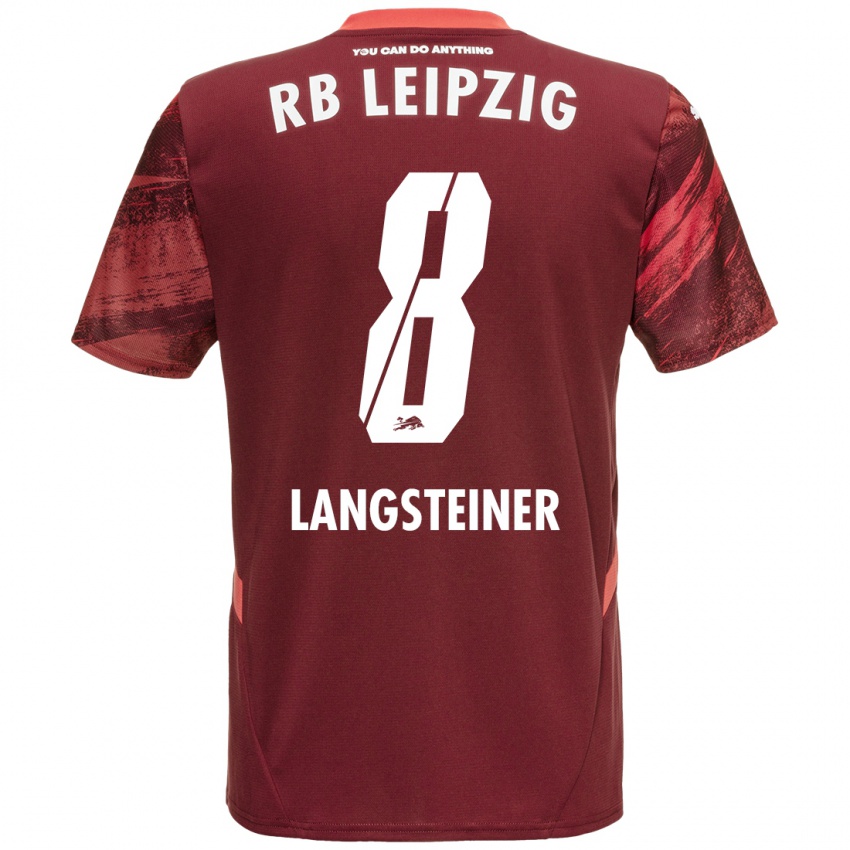 Enfant Maillot Toni Langsteiner #8 Bordeaux Tenues Extérieur 2024/25 T-Shirt Belgique