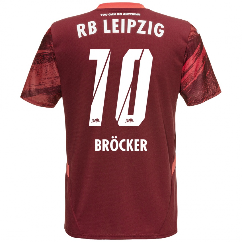 Enfant Maillot Mads Bröcker #10 Bordeaux Tenues Extérieur 2024/25 T-Shirt Belgique