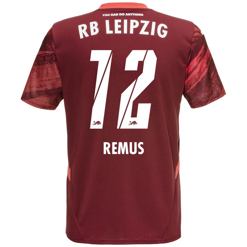 Enfant Maillot Niklas Remus #12 Bordeaux Tenues Extérieur 2024/25 T-Shirt Belgique