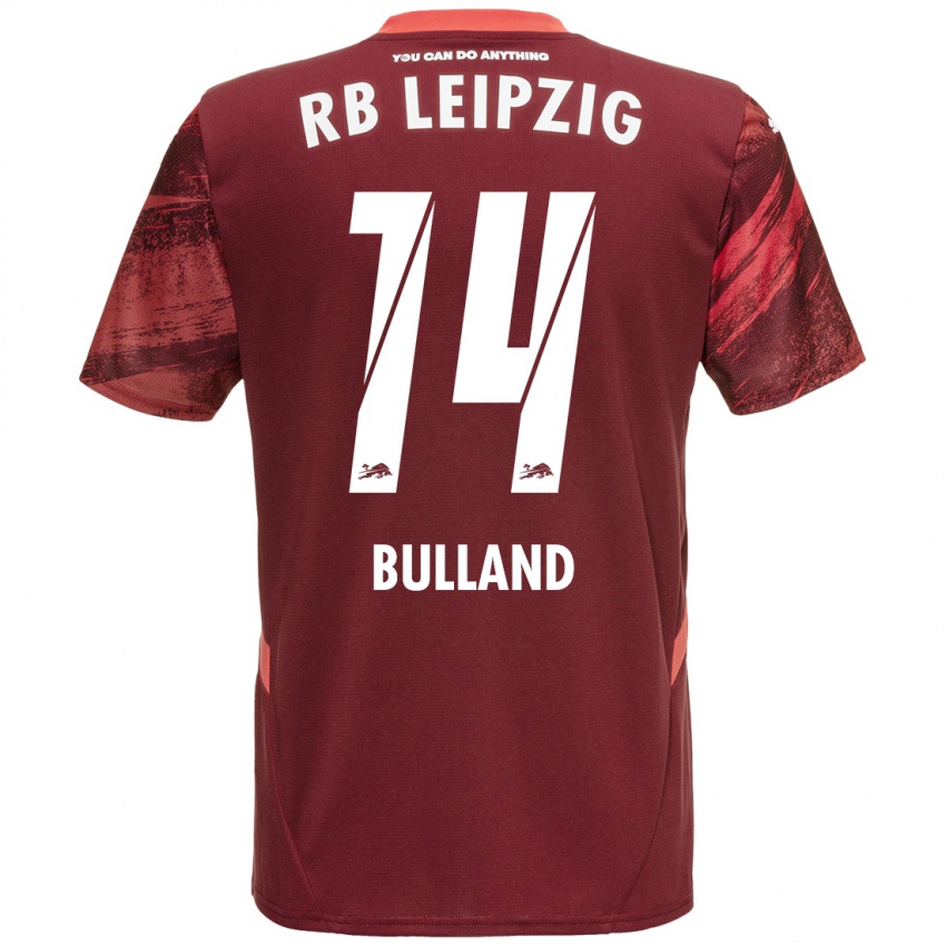 Enfant Maillot Anton Bulland #14 Bordeaux Tenues Extérieur 2024/25 T-Shirt Belgique