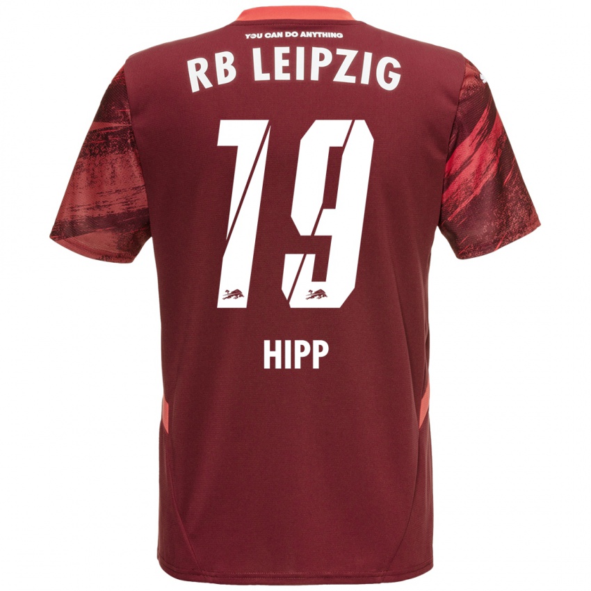 Enfant Maillot Jenny Hipp #19 Bordeaux Tenues Extérieur 2024/25 T-Shirt Belgique