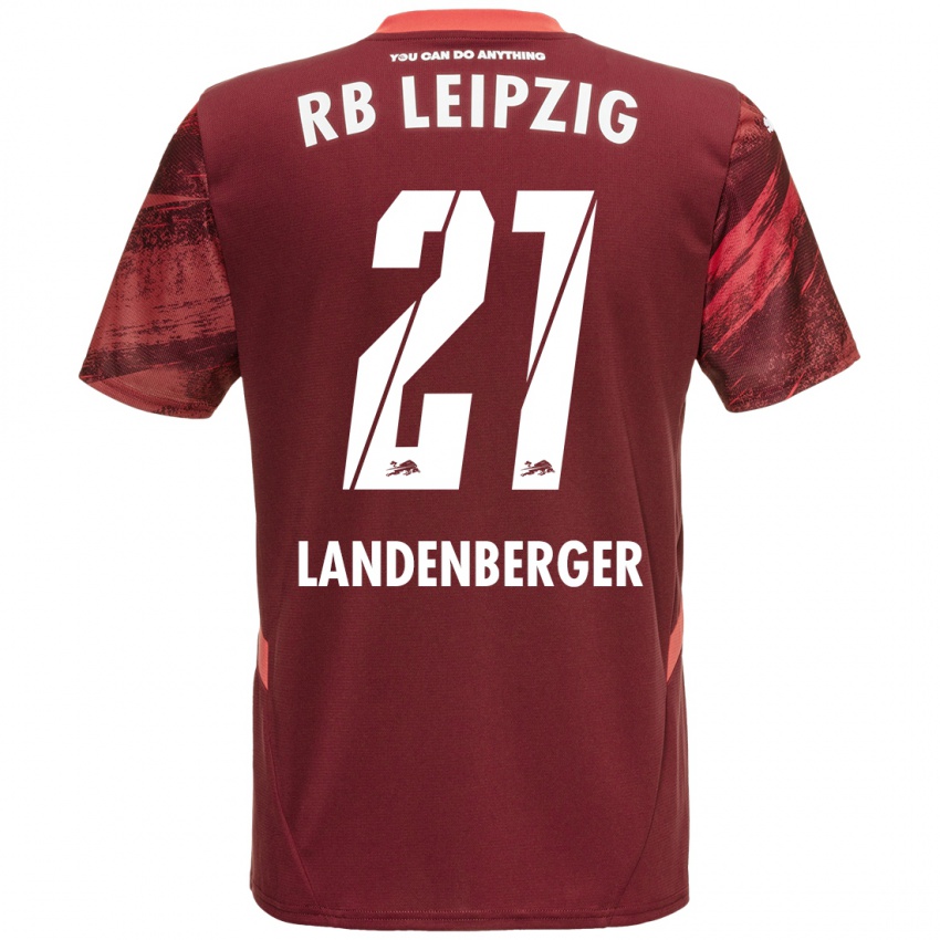 Enfant Maillot Julia Landenberger #21 Bordeaux Tenues Extérieur 2024/25 T-Shirt Belgique