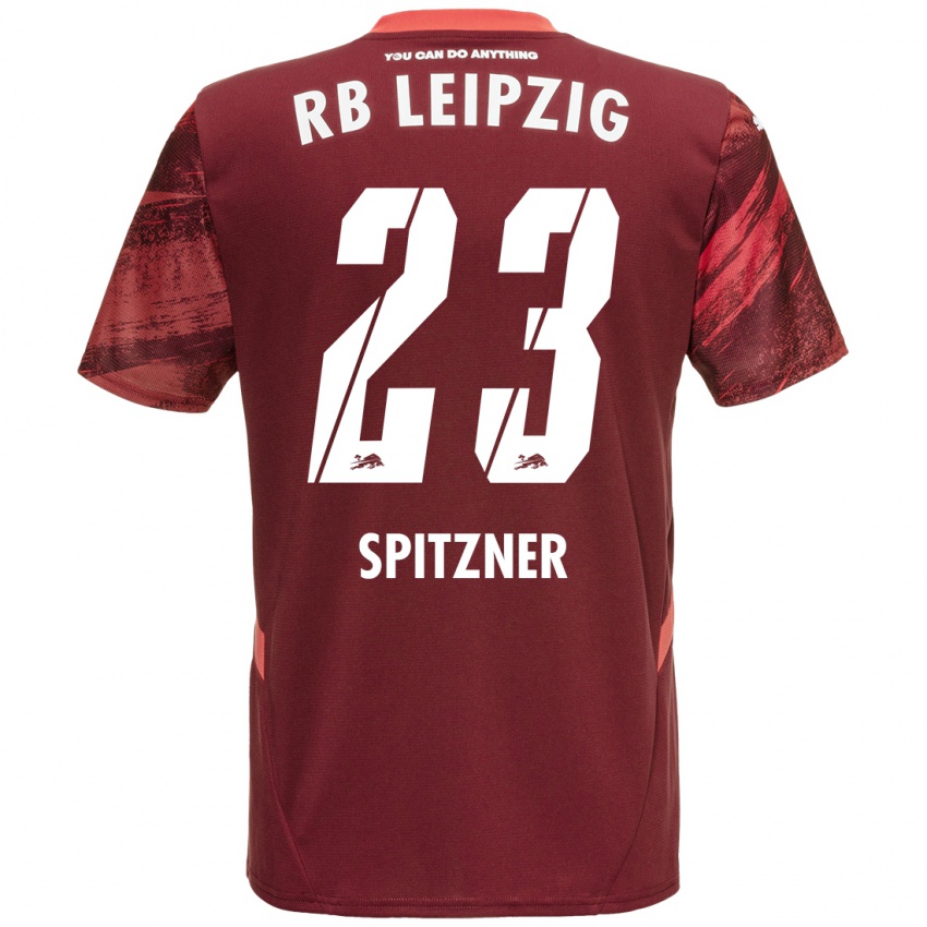 Enfant Maillot Kyra Spitzner #23 Bordeaux Tenues Extérieur 2024/25 T-Shirt Belgique