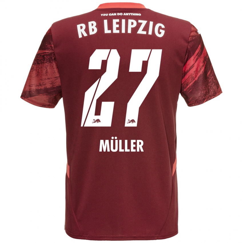 Enfant Maillot Marlene Müller #27 Bordeaux Tenues Extérieur 2024/25 T-Shirt Belgique