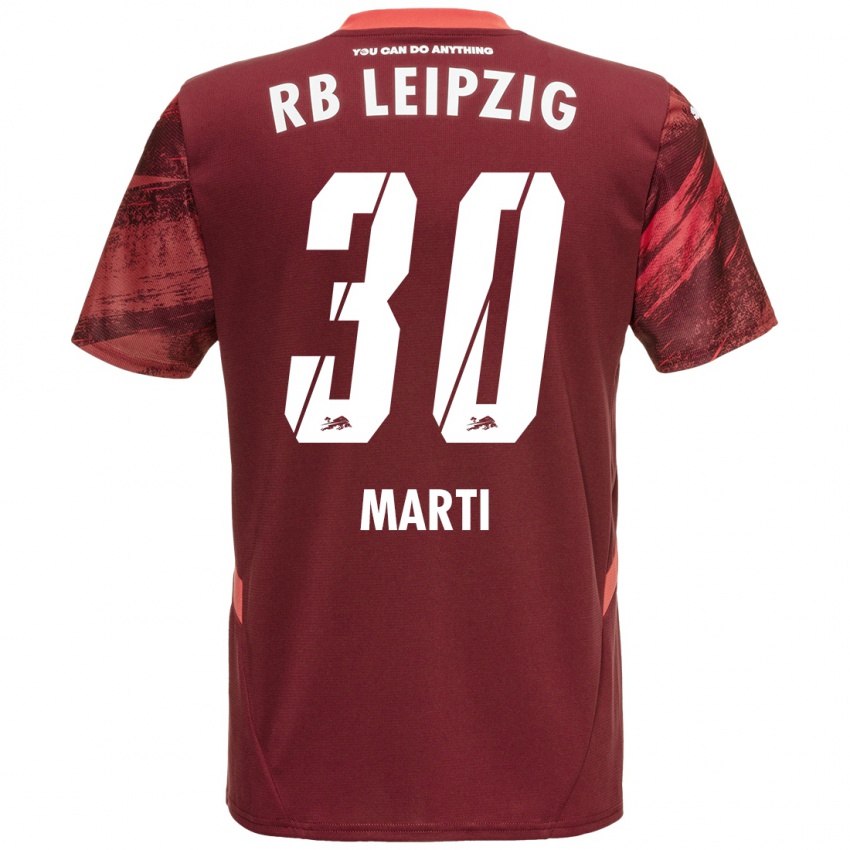 Enfant Maillot Lara Marti #30 Bordeaux Tenues Extérieur 2024/25 T-Shirt Belgique