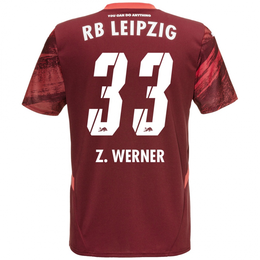 Enfant Maillot Zoé Werner #33 Bordeaux Tenues Extérieur 2024/25 T-Shirt Belgique