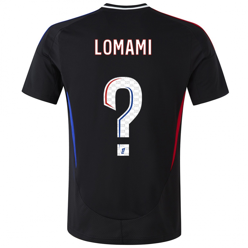 Enfant Maillot Irvyn Lomami #0 Noir Tenues Extérieur 2024/25 T-Shirt Belgique