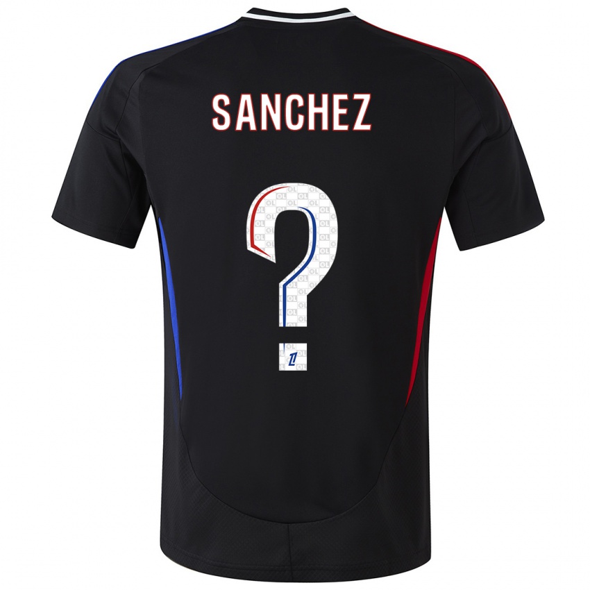 Kinderen Florent Sanchez #0 Zwart Uitshirt Uittenue 2024/25 T-Shirt België