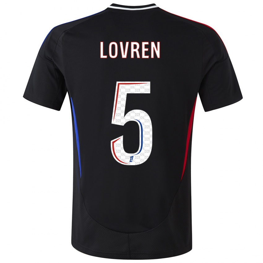 Kinderen Dejan Lovren #5 Zwart Uitshirt Uittenue 2024/25 T-Shirt België