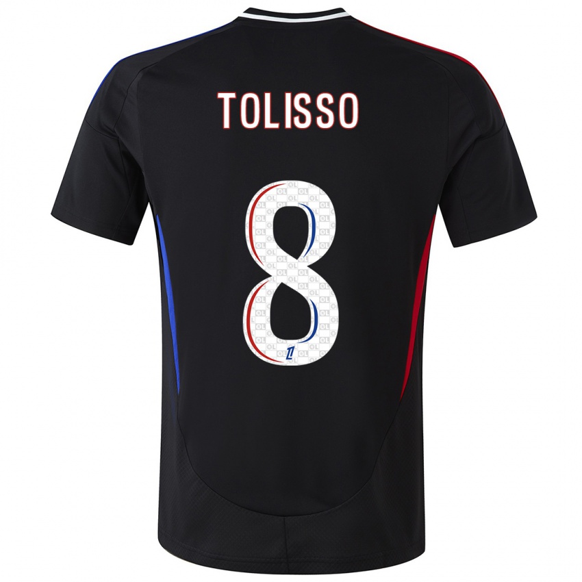 Kinderen Corentin Tolisso #8 Zwart Uitshirt Uittenue 2024/25 T-Shirt België