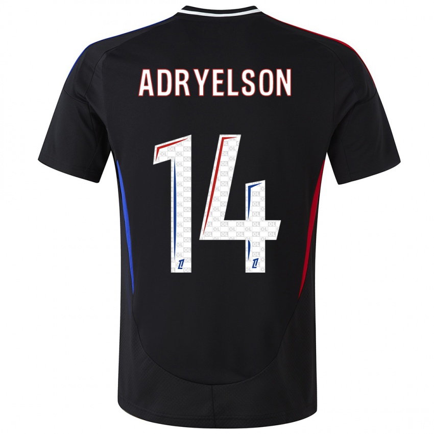 Kinderen Adryelson #14 Zwart Uitshirt Uittenue 2024/25 T-Shirt België