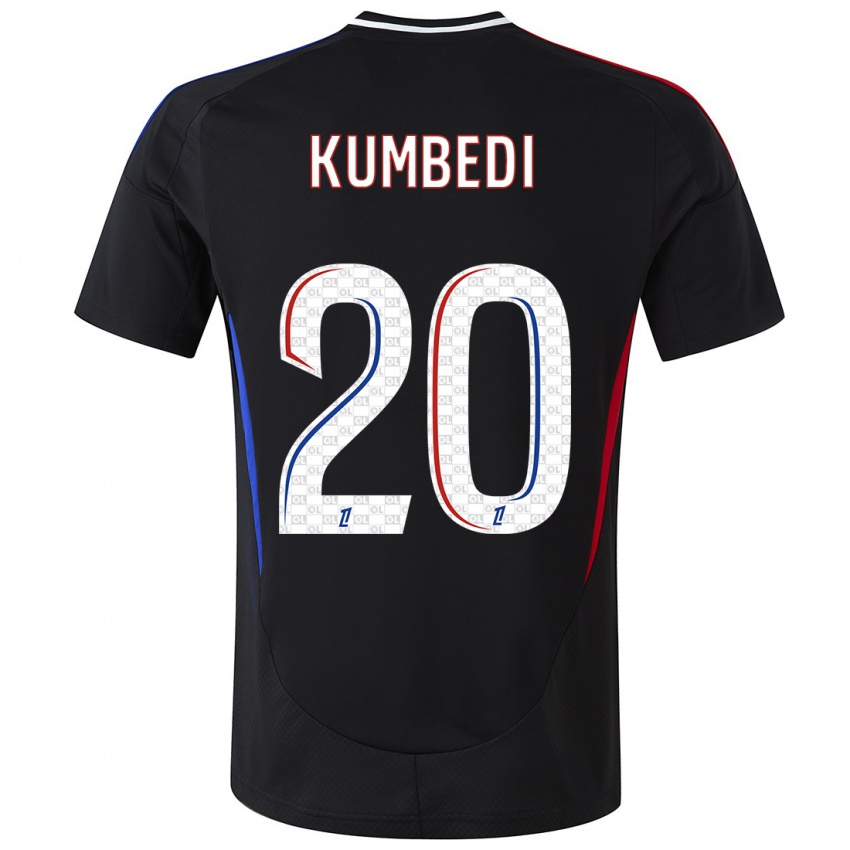 Kinderen Saël Kumbedi #20 Zwart Uitshirt Uittenue 2024/25 T-Shirt België