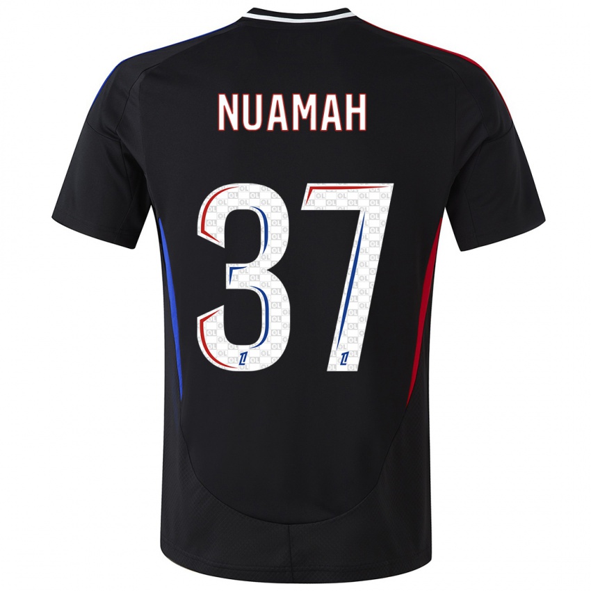 Kinderen Ernest Nuamah #37 Zwart Uitshirt Uittenue 2024/25 T-Shirt België