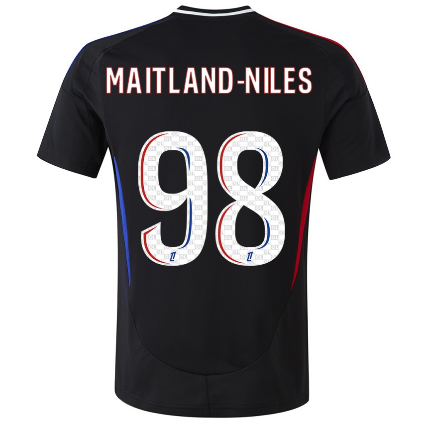 Kinderen Ainsley Maitland-Niles #98 Zwart Uitshirt Uittenue 2024/25 T-Shirt België