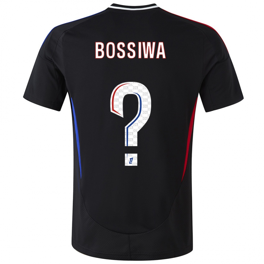 Enfant Maillot Samuel Bossiwa #0 Noir Tenues Extérieur 2024/25 T-Shirt Belgique