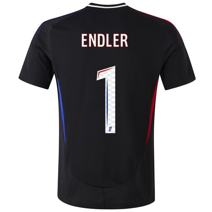 Enfant Maillot Christiane Endler #1 Noir Tenues Extérieur 2024/25 T-Shirt Belgique