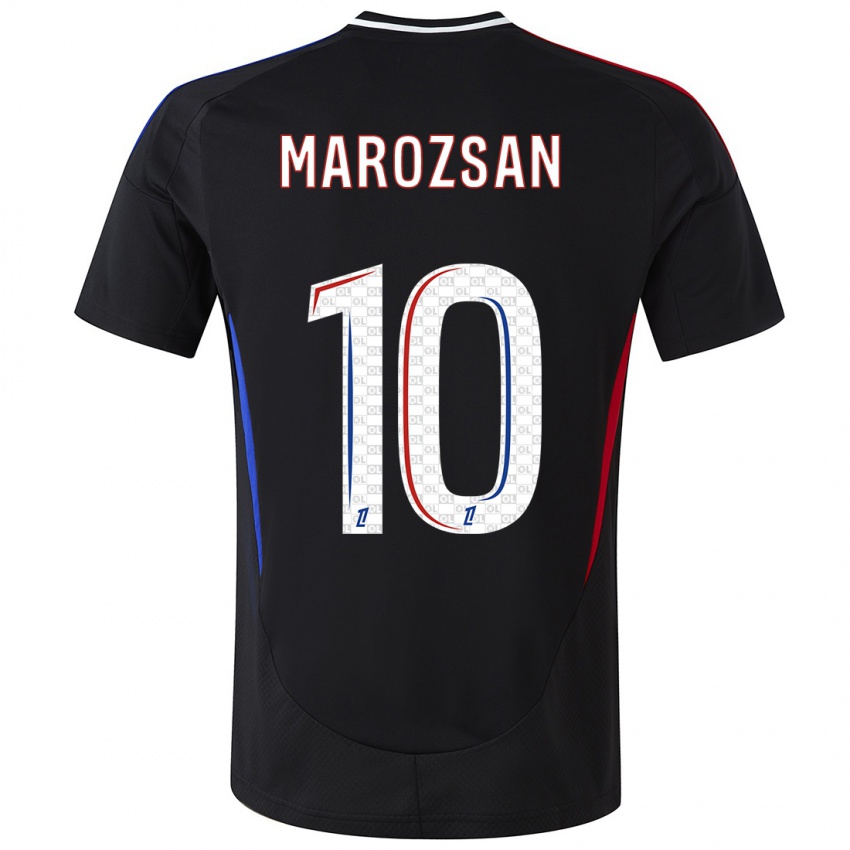 Kinderen Dzsenifer Marozsan #10 Zwart Uitshirt Uittenue 2024/25 T-Shirt België