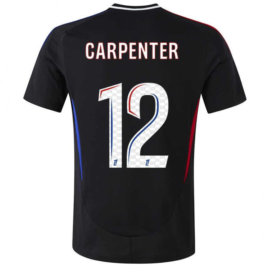 Kinderen Ellie Carpenter #12 Zwart Uitshirt Uittenue 2024/25 T-Shirt België