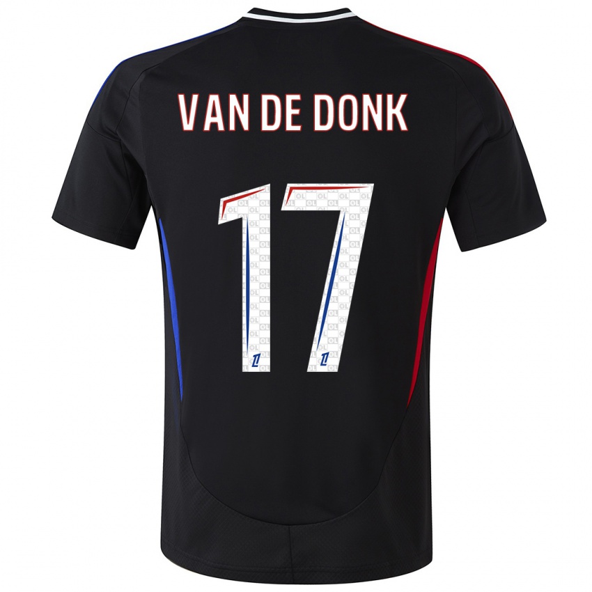 Kinderen Danielle Van De Donk #17 Zwart Uitshirt Uittenue 2024/25 T-Shirt België