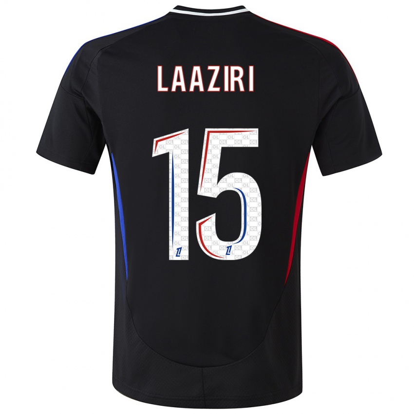 Kinderen Achraf Laaziri #15 Zwart Uitshirt Uittenue 2024/25 T-Shirt België