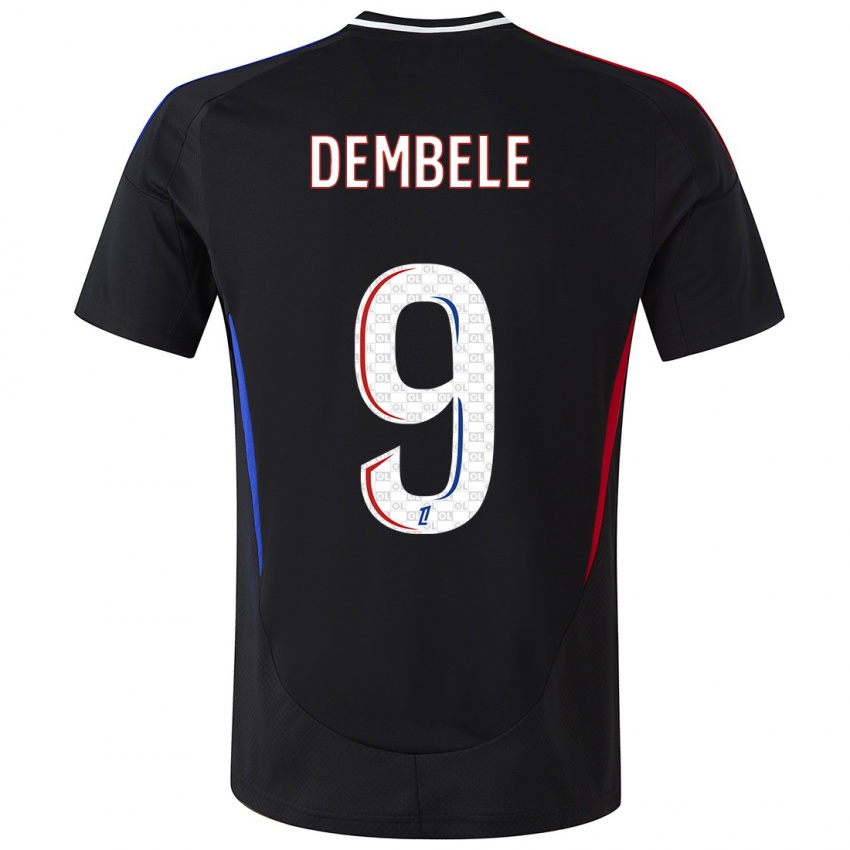 Kinderen Moussa Dembele #9 Zwart Uitshirt Uittenue 2024/25 T-Shirt België