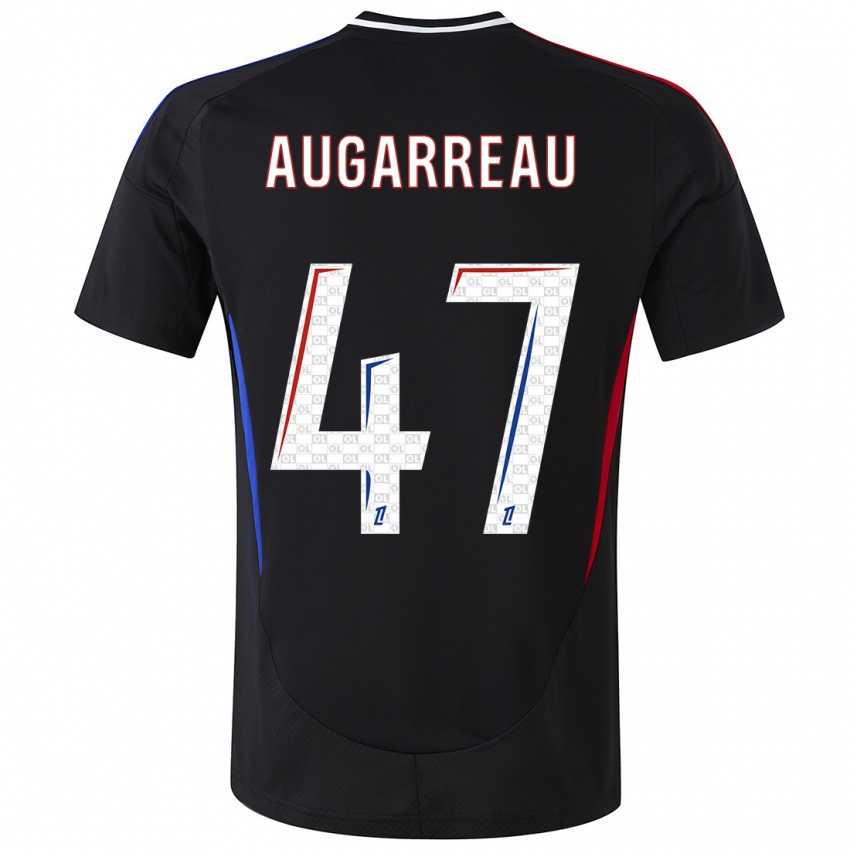 Kinderen Sofiane Augarreau #47 Zwart Uitshirt Uittenue 2024/25 T-Shirt België