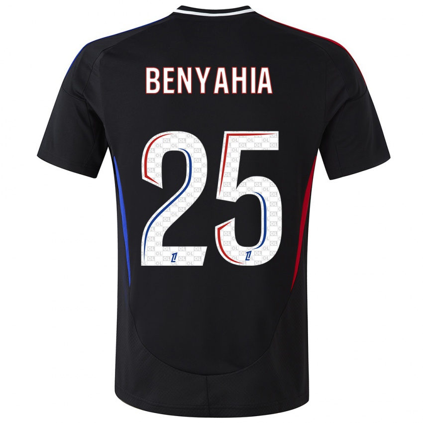 Enfant Maillot Ines Benyahia #25 Noir Tenues Extérieur 2024/25 T-Shirt Belgique