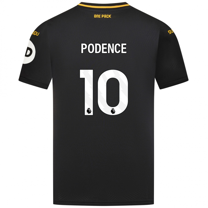 Kinderen Daniel Podence #10 Zwart Uitshirt Uittenue 2024/25 T-Shirt België