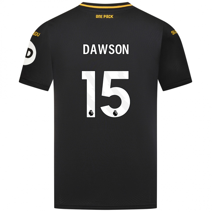 Kinder Craig Dawson #15 Schwarz Auswärtstrikot Trikot 2024/25 T-Shirt Belgien