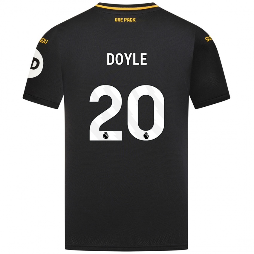 Kinder Tommy Doyle #20 Schwarz Auswärtstrikot Trikot 2024/25 T-Shirt Belgien