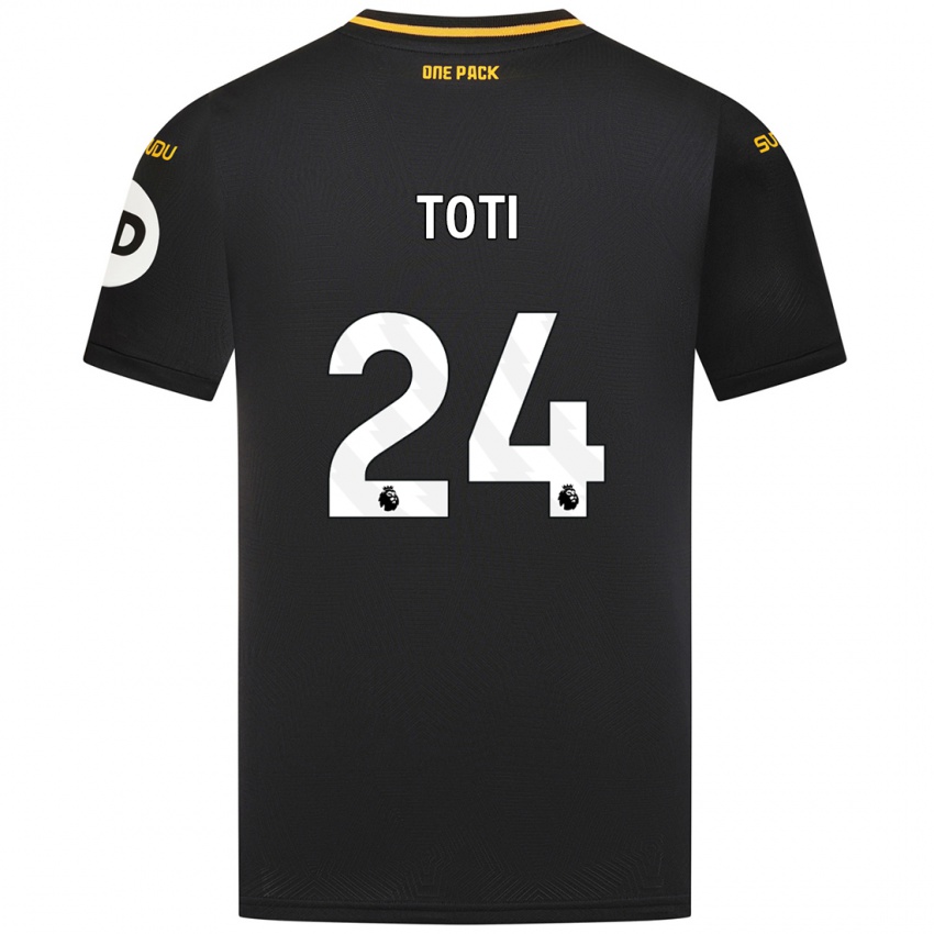 Enfant Maillot Toti #24 Noir Tenues Extérieur 2024/25 T-Shirt Belgique