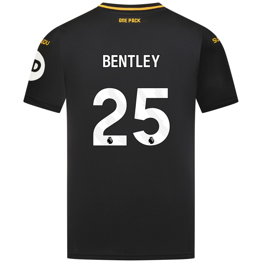 Kinder Daniel Bentley #25 Schwarz Auswärtstrikot Trikot 2024/25 T-Shirt Belgien